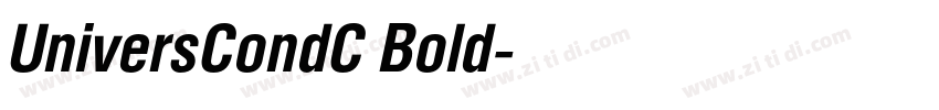 UniversCondC Bold字体转换